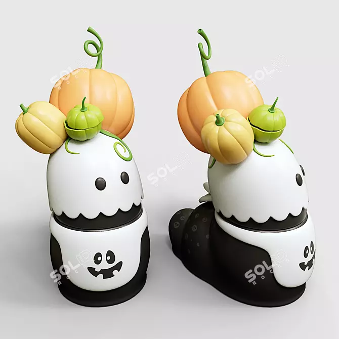 Spooky Wobi Halloween Figurine 3D model image 1
