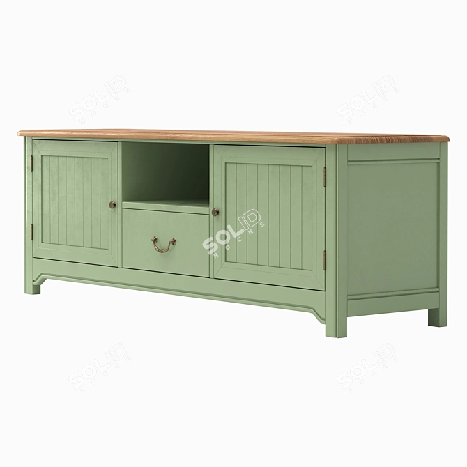 Elegant Olivia TV Console 3D model image 3