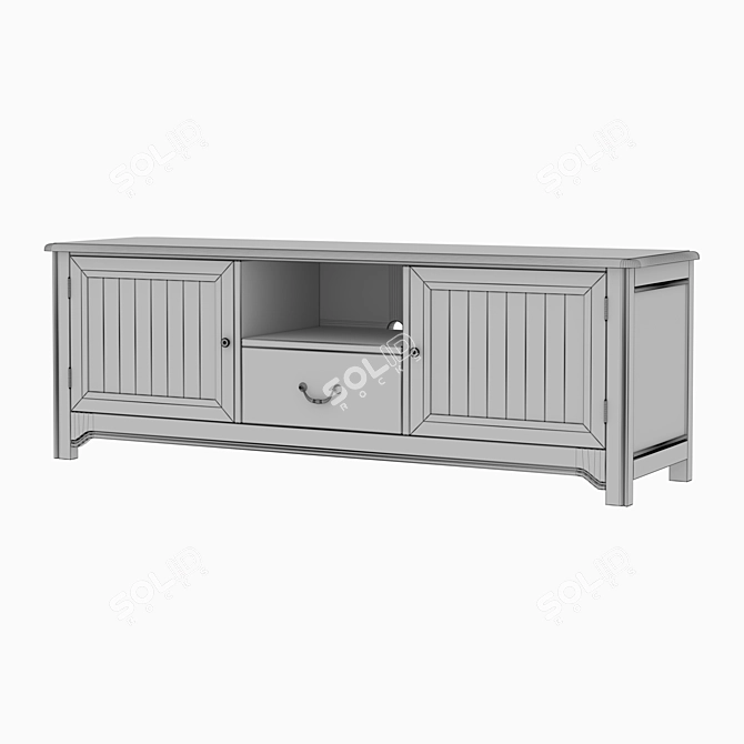 Elegant Olivia TV Console 3D model image 5