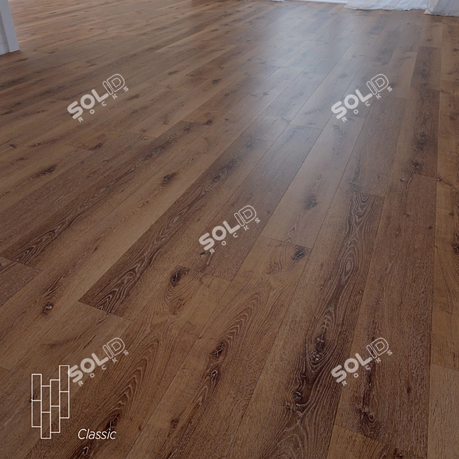 Rustic Relic Oak Flooring 3D model image 1
