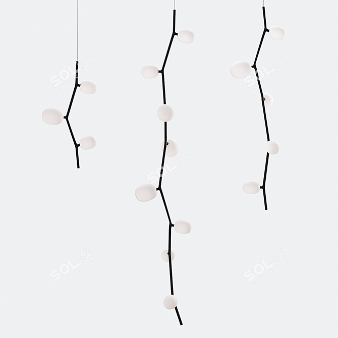 Modern Hanging Lamps Collection 3D model image 5