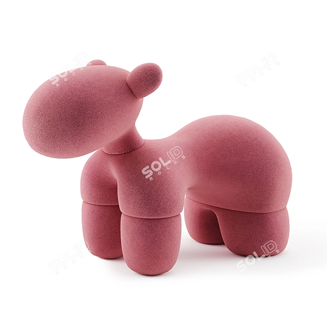 Adorable Animal Kids Chair 3D model image 2