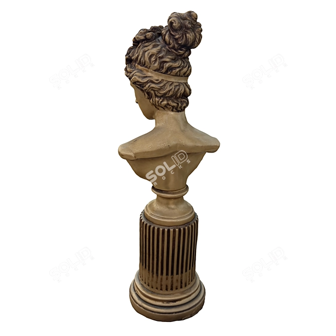 Elegant Statue Girl - 2015 3D model image 2