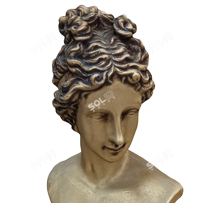Elegant Statue Girl - 2015 3D model image 3