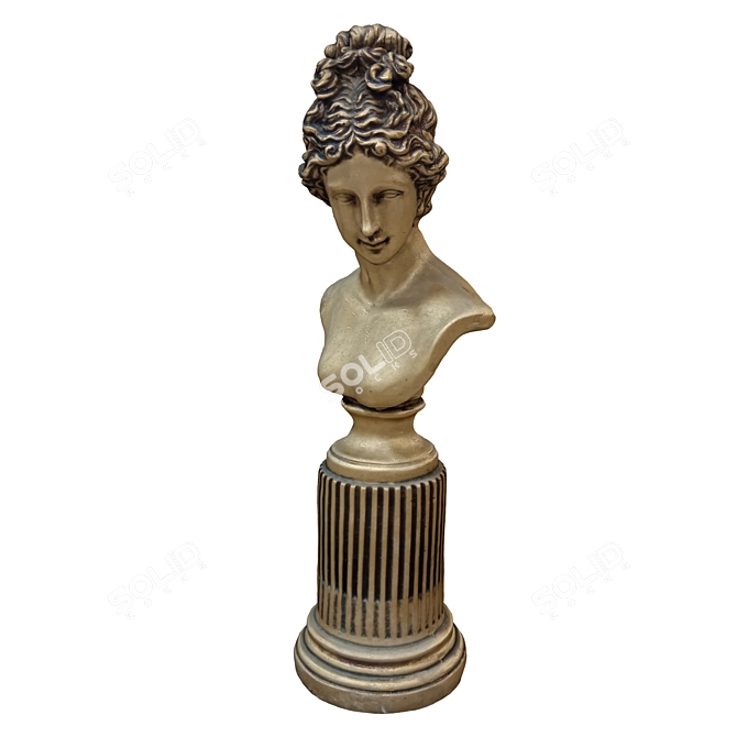 Elegant Statue Girl - 2015 3D model image 4