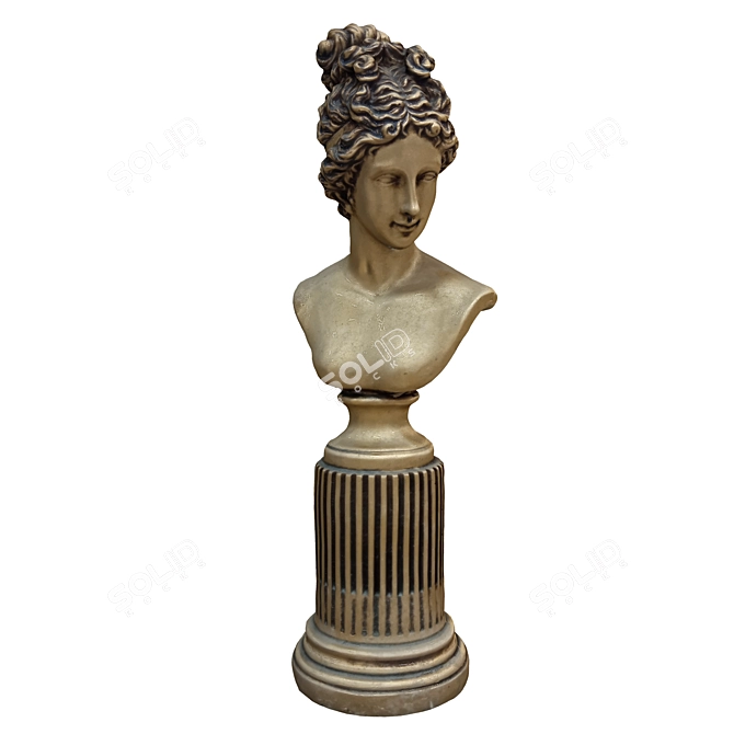 Elegant Statue Girl - 2015 3D model image 5