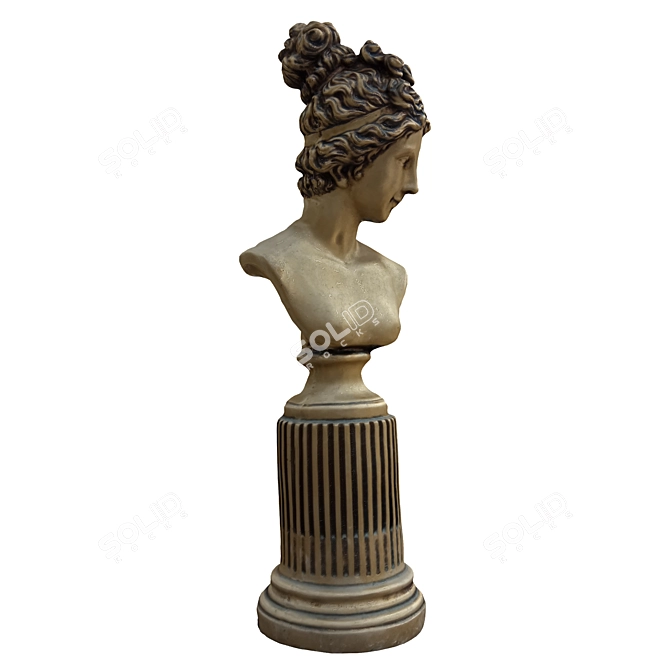 Elegant Statue Girl - 2015 3D model image 6