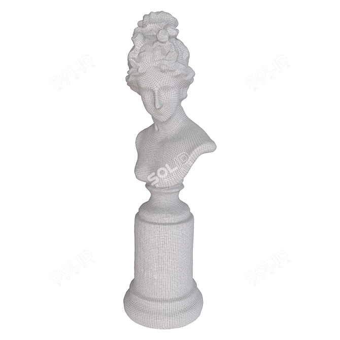 Elegant Statue Girl - 2015 3D model image 7