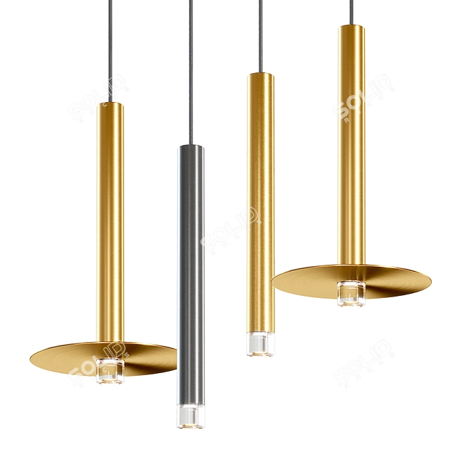 Sleek Gift Pendant Lamp 3D model image 1