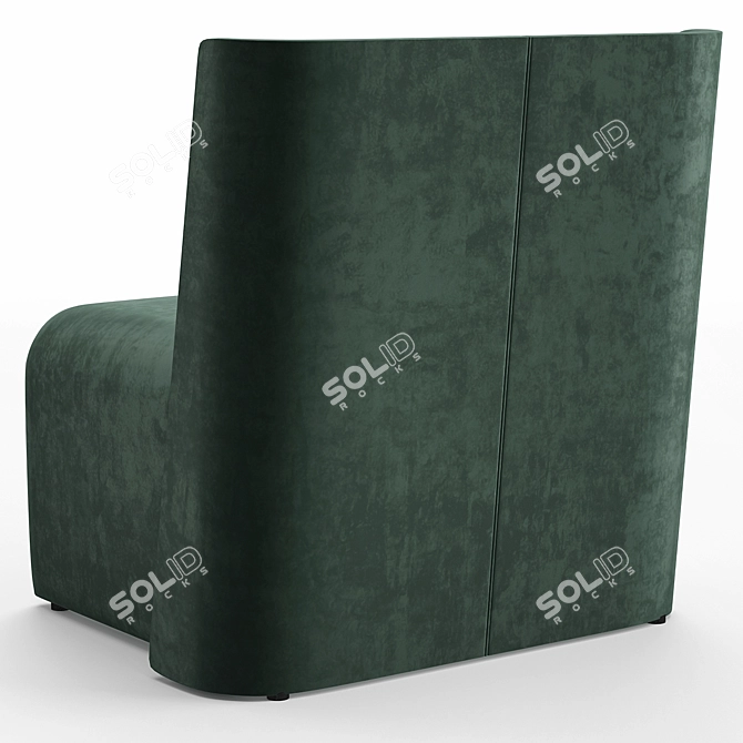 Modern Opulence Legacy Armchair 3D model image 3