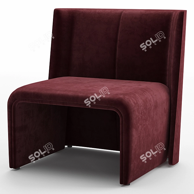 Modern Opulence Legacy Armchair 3D model image 5