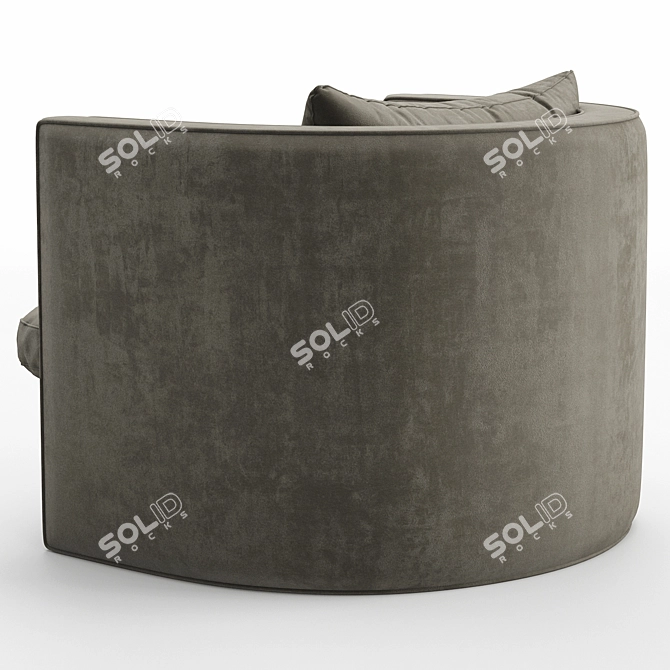 Elegant Jules Armchair 2013 3D model image 3