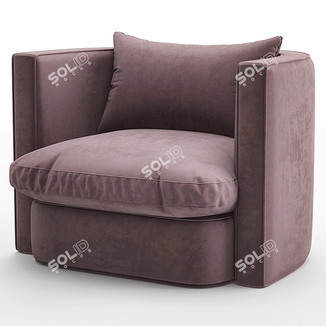 Elegant Jules Armchair 2013 3D model image 4