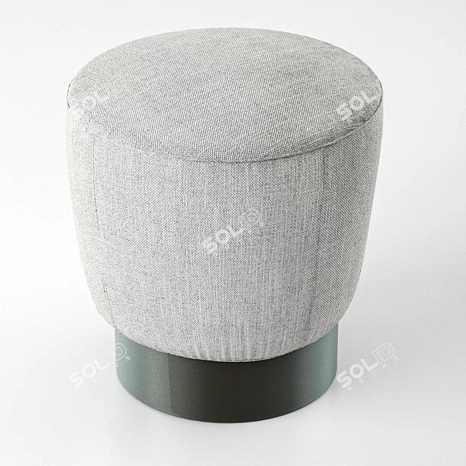 Comfortable Pouf By Belt & Cross 3D model image 4