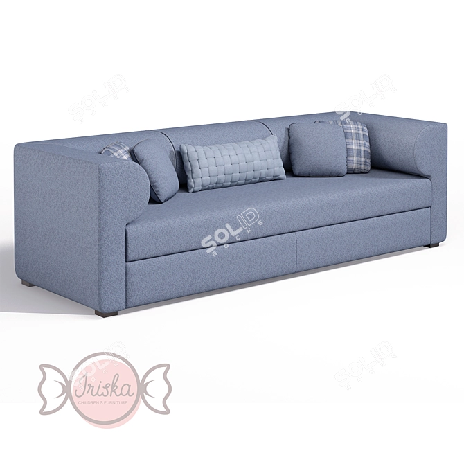 Playful and Comfy: OM Kids Sofa BOSTON 3D model image 4