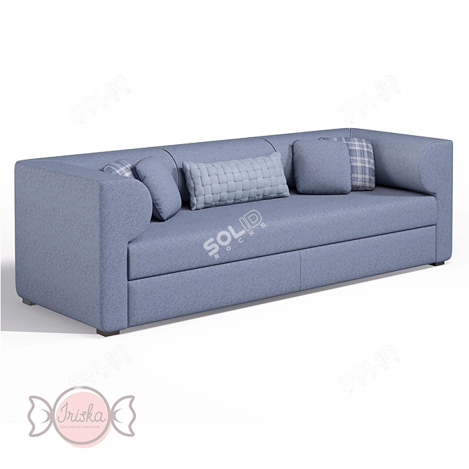 Playful and Comfy: OM Kids Sofa BOSTON 3D model image 5