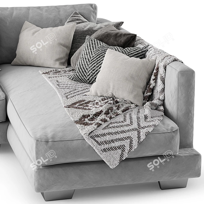 Modern Comfort: Sits Colorado Corner Sofa 3D model image 4