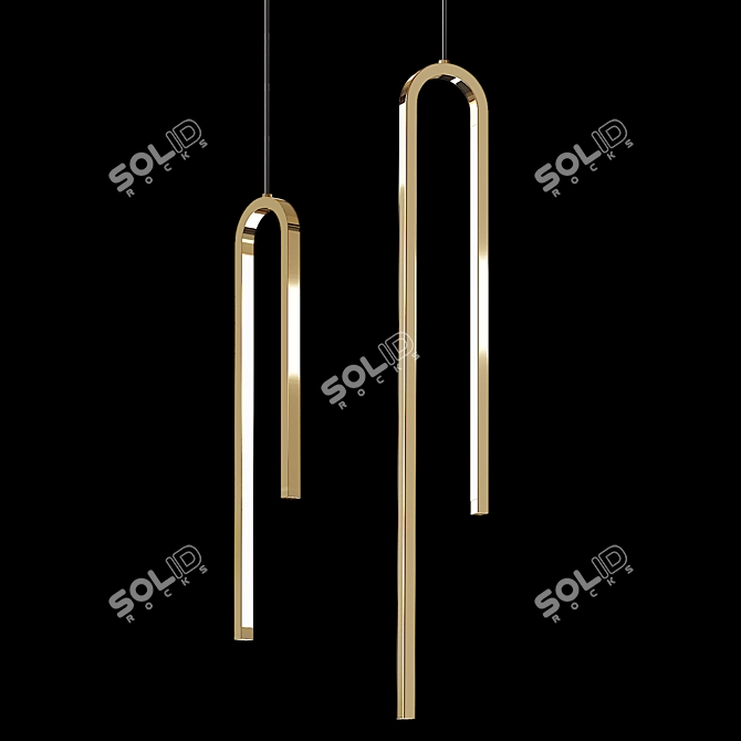 Modern Pendant Light Lampatron Wiki 3D model image 6