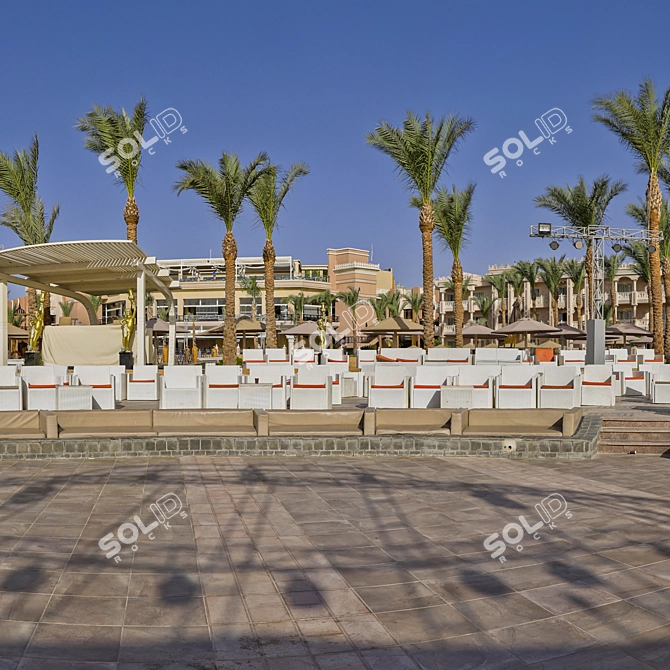 Egyptian Daytime HDRI: House with Pool 3D model image 5