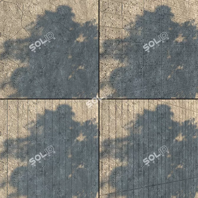 Concrete PBR Textures Bundle - High-Quality Materials 3D model image 2