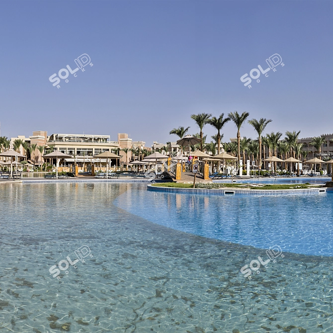 Title: Egyptian Poolside HDRI 3D model image 4