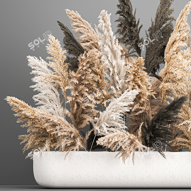 Ethereal Reed Bouquet 3D model image 2