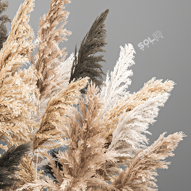 Ethereal Reed Bouquet 3D model image 4