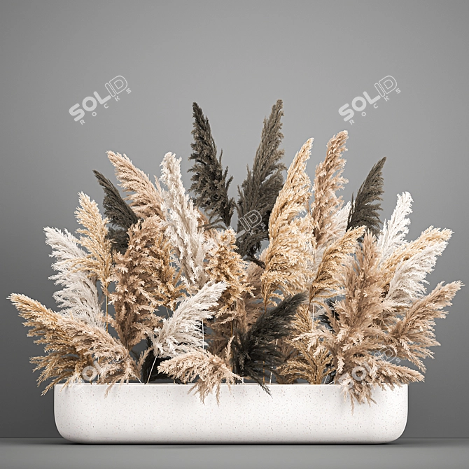 Ethereal Reed Bouquet 3D model image 6