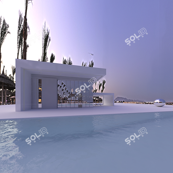 Egyptian Evening Oasis HDRI 3D model image 3