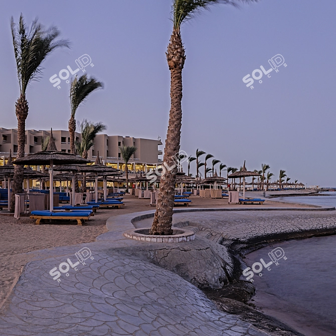 Egyptian Evening Oasis HDRI 3D model image 4