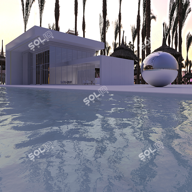 Egyptian Evening Oasis HDRI 3D model image 7