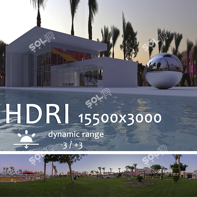Egyptian Sunset HDRI 3D Model - SolidRocks.net