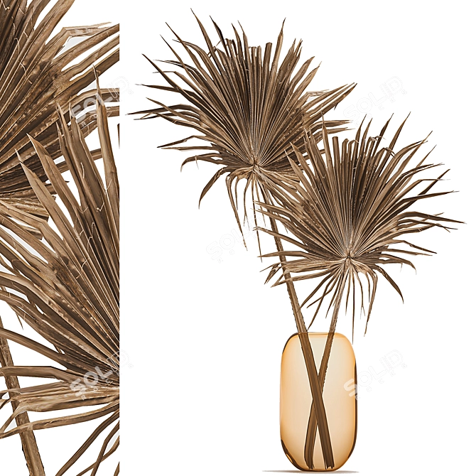 Palm Leaf Bouquet 3D model image 1