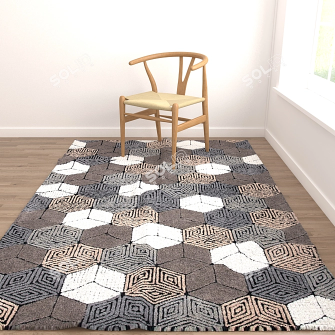 Versatile Rug Set: V-Ray, Corona & More 3D model image 2