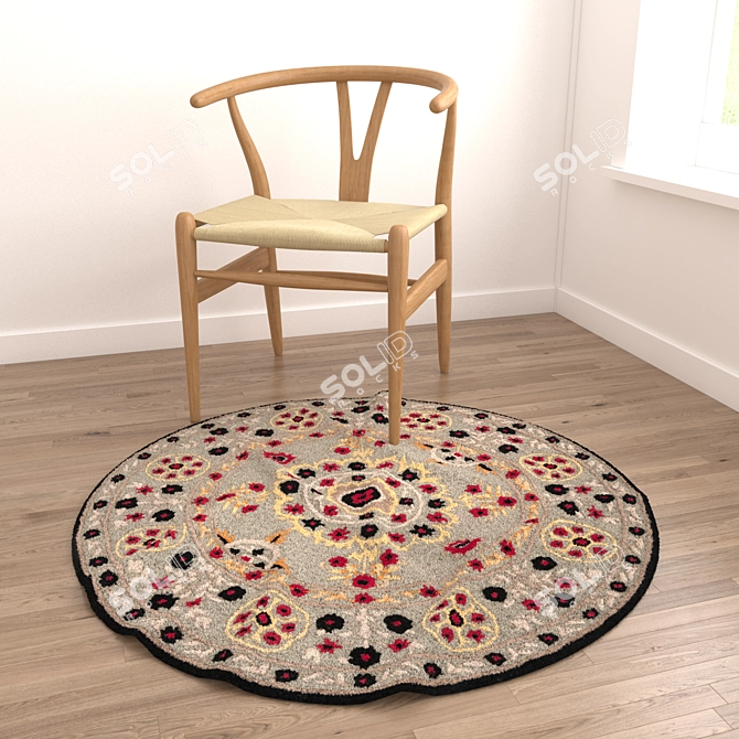 Versatile Rug Set: 3D Models with Various Textures 3D model image 3