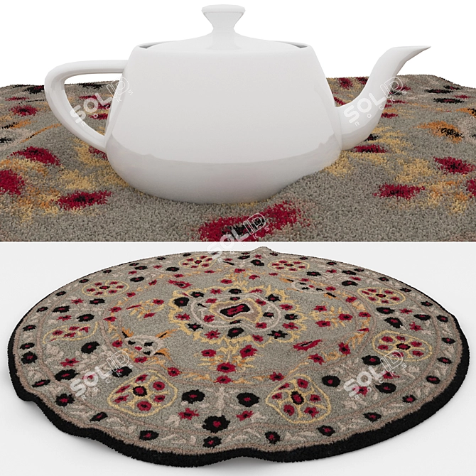 Versatile Rug Set: 3D Models with Various Textures 3D model image 4