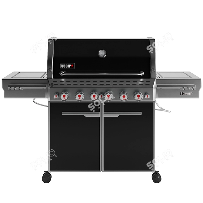 Summit Outdoor Gas Grill: Premium Cooking Experience 3D model image 2