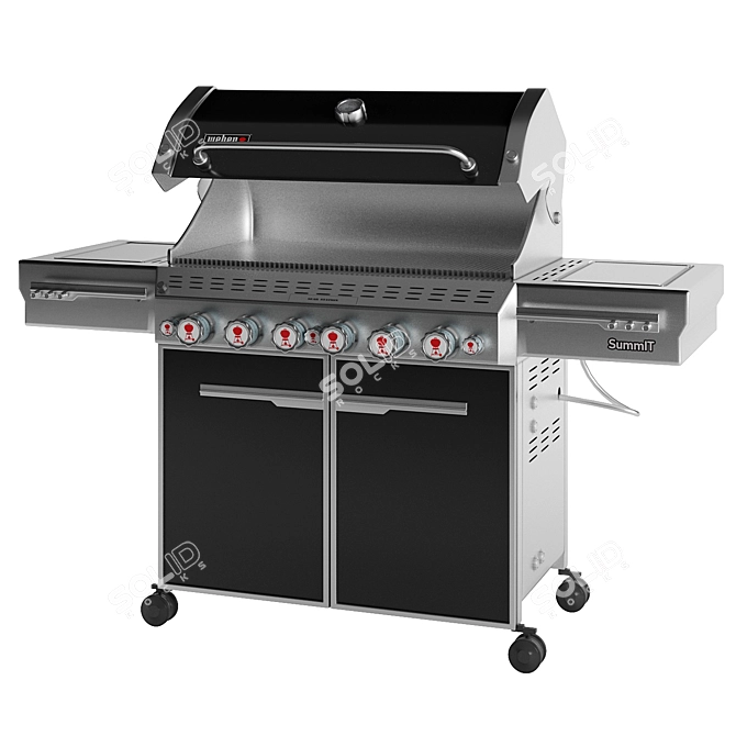 Summit Outdoor Gas Grill: Premium Cooking Experience 3D model image 4