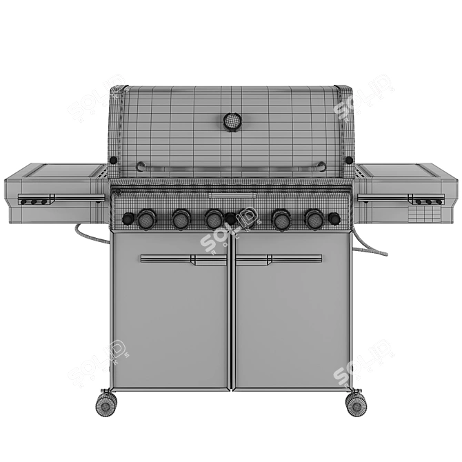 Summit Outdoor Gas Grill: Premium Cooking Experience 3D model image 5