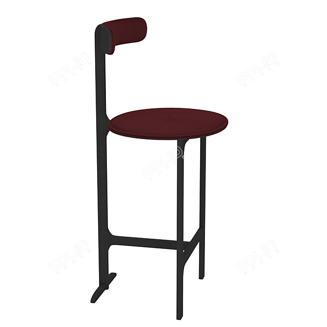 Park Place Counter Stool: Comfort and Style 3D model image 5