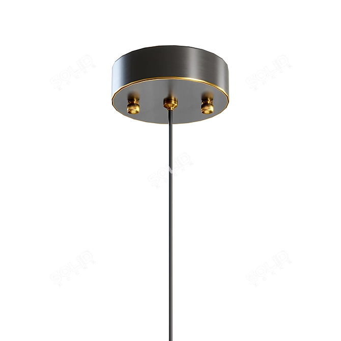 Sleek Nette Pendant Light 3D model image 6