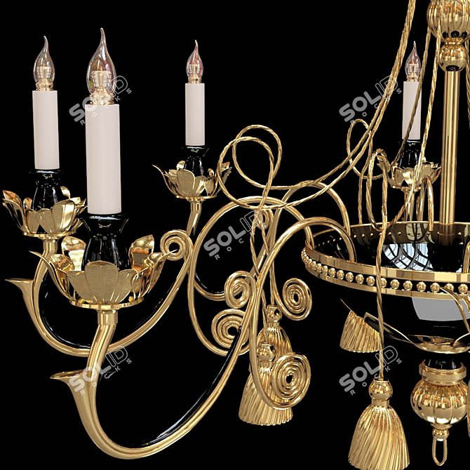 Modern Visconti Ceiling Lighting 3D model image 3