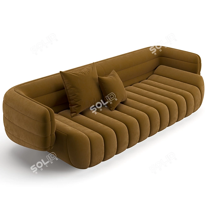 Modern Tactile Sofa for Luxurious Comfort 3D model image 2