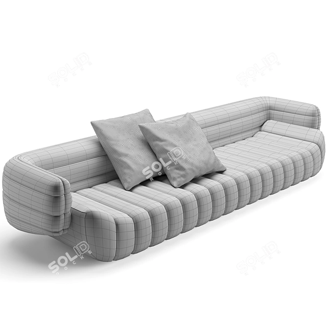 Modern Tactile Sofa for Luxurious Comfort 3D model image 6