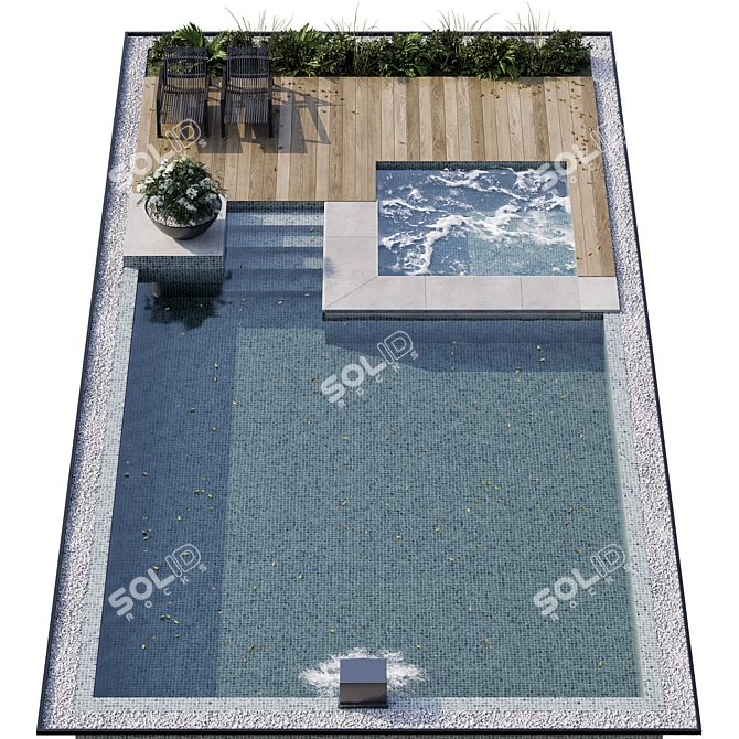 Modern Pool Design | 3D Model 3D model image 3