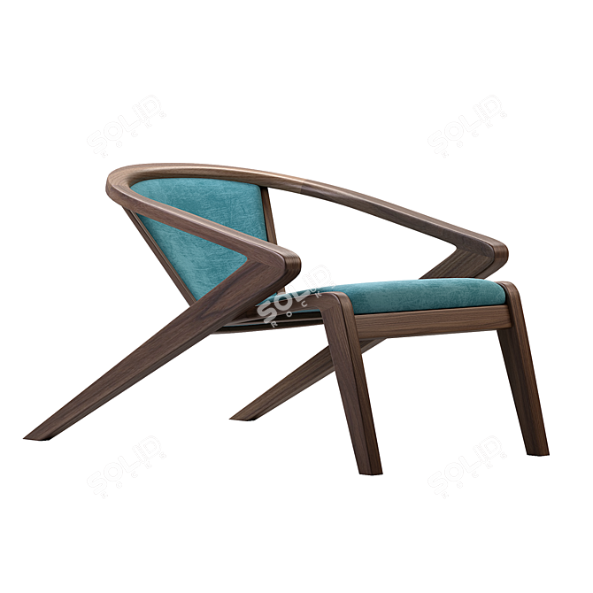 Vintage Portuguese Roots Chair 3D model image 5