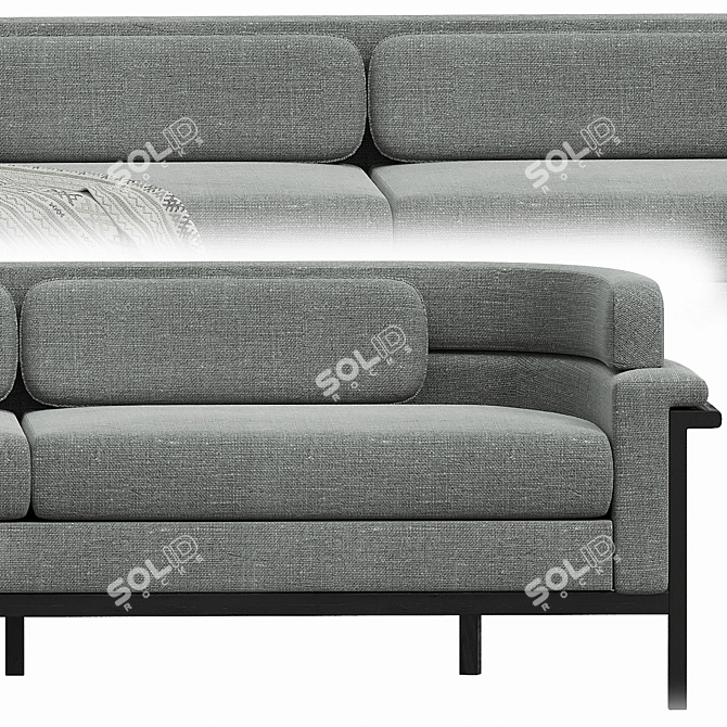 Modern Elegance: Contempo Sofa 3D model image 5