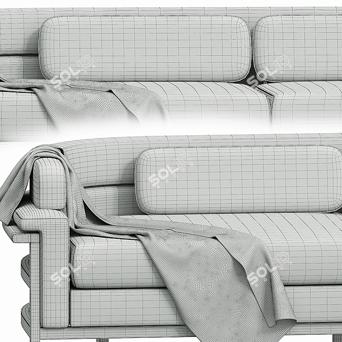 Modern Elegance: Contempo Sofa 3D model image 7