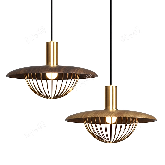 Sleek and Stylish NIKKO Design Lamps 3D model image 1