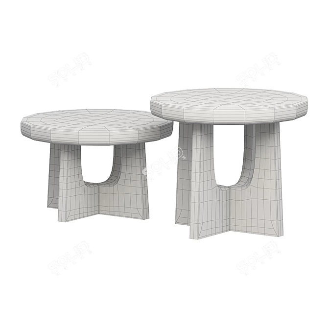 Minimalist Nara Coffee Table 3D model image 2